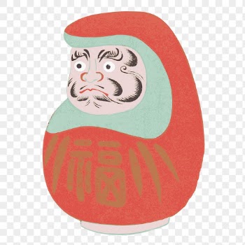 Japanese Daruma doll png sticker | Free PNG - rawpixel