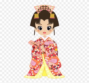 Japanese Doll Clipart 8, Buy Clip Art - Japanese Girl Cartoon Png