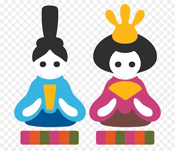 Japanese dolls Emoji Hinamatsuri - japan 