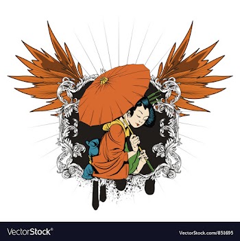 Japanese emblem vector image