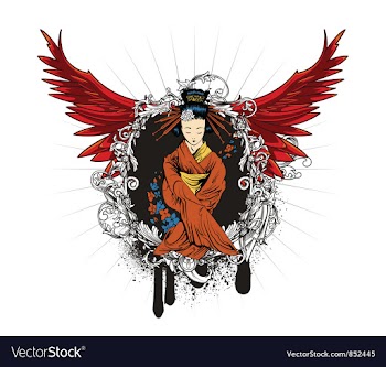Japanese emblem vector image
