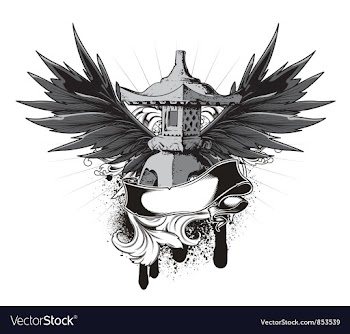 Japanese emblem vector image
