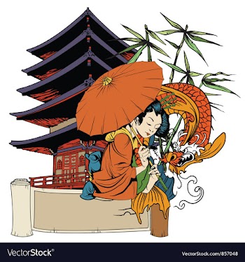 Japanese emblem vector image