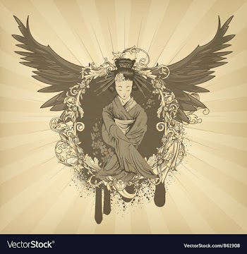 Japanese emblem vector image