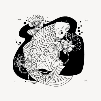 Japanese fish clipart, animal illustration. | Free Photo - rawpixel