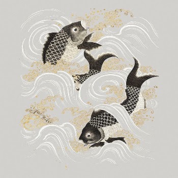 Japanese fish collage element, vintage | Free PSD Illustration - rawpixel