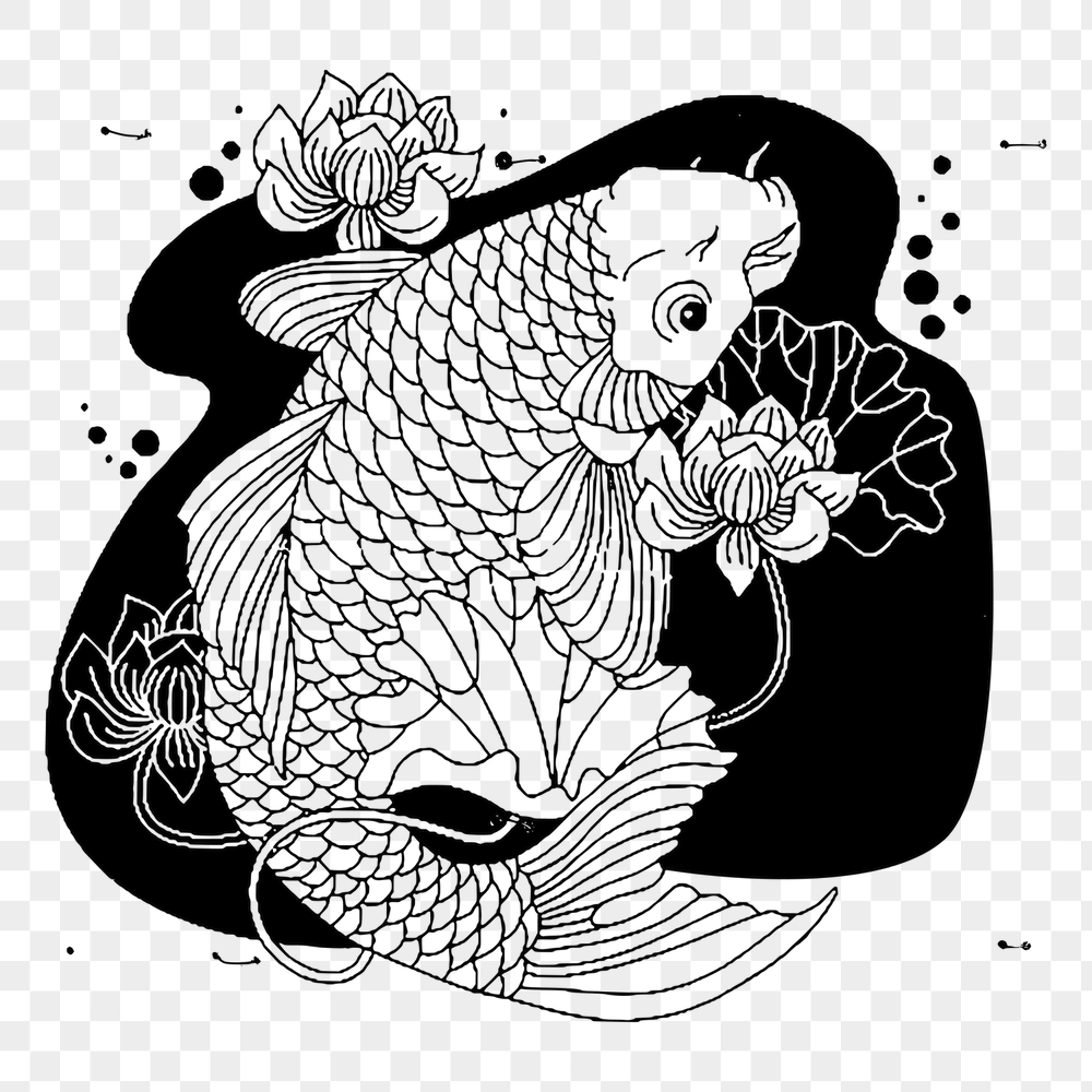 Japanese fish png sticker, animal | Free PNG - rawpixel