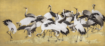 Japanese flock of cranes (18th | Free Photo Illustration - rawpixel