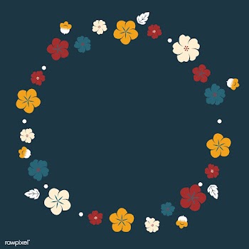 Japanese flowers frame | Free stock vector - 553101