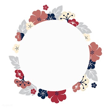 Japanese flowers frame | Free stock vector - 553125
