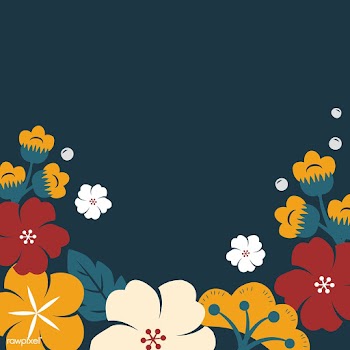 Japanese flowers frame | Free stock vector - 553128