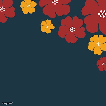 Japanese flowers frame | Free stock vector - 553130