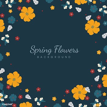 Japanese flowers frame | Free stock vector - 553135