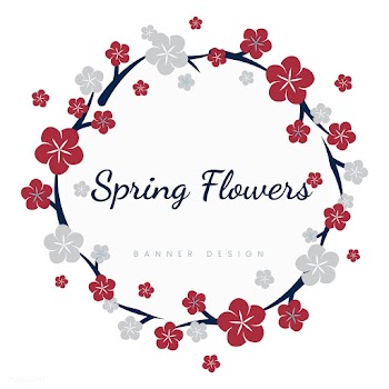 Japanese flowers frame | Free stock vector - 553141