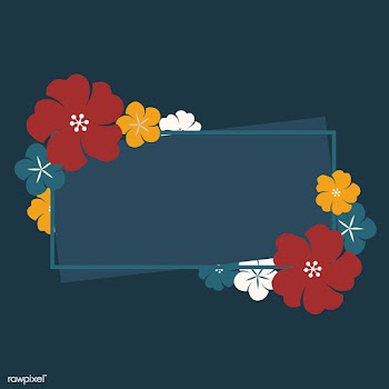 Japanese flowers frame | Free stock vector - 553154