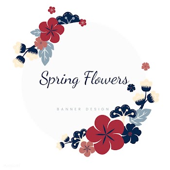 Japanese flowers frame | Free stock vector - 553171