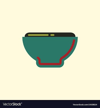 Japanese food miso soup vector image