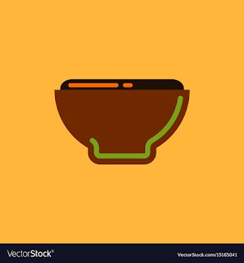 Japanese food miso soup vector image