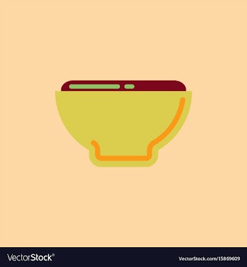 Japanese food miso soup vector image