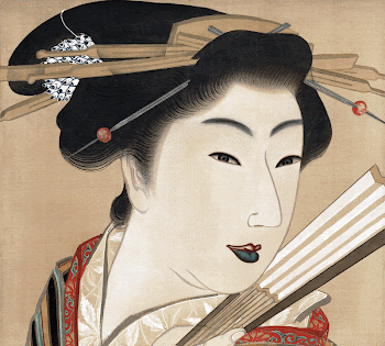 Japanese geisha (1830s) vintage painting | Free Photo Illustration - rawpixel