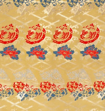 Japanese gold pattern fabric in high | Free Photo Illustration - rawpixel