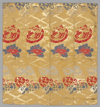 Japanese gold pattern fabric in high | Free Photo - rawpixel