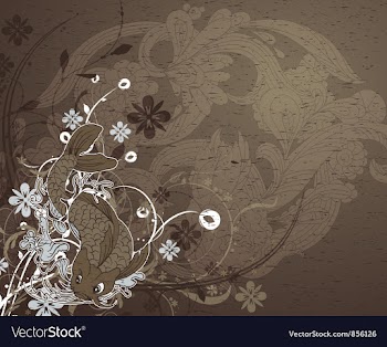 Japanese grunge background vector image