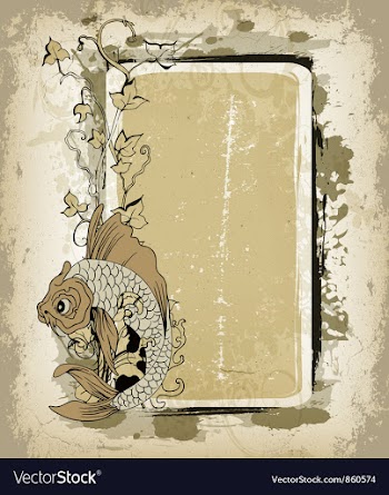 Japanese grunge background vector image