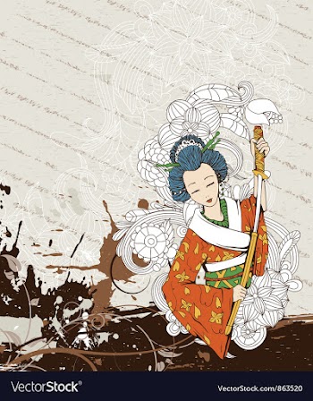 Japanese grunge background vector image