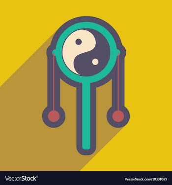Japanese hand drum vector image