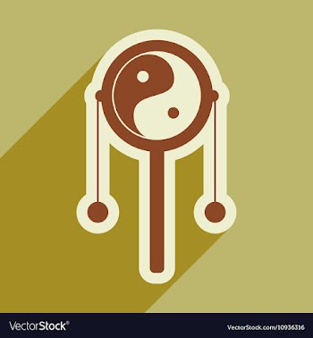 Japanese hand drum vector image