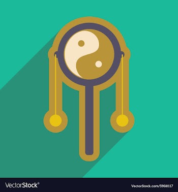 Japanese hand drum vector image