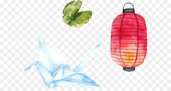 Japanese hand-painted watercolor impression 