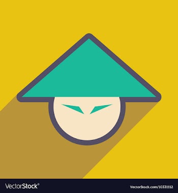 Japanese hats vector image
