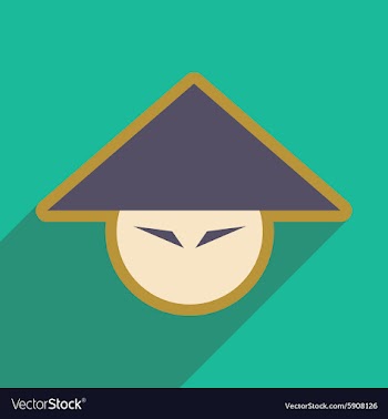 Japanese hats vector image