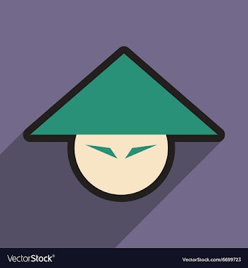 Japanese hats vector image