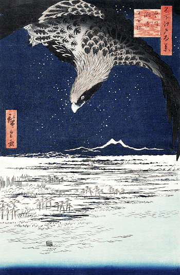 Japanese hawk (1857) vintage Ukiyo-e | Free Photo Illustration - rawpixel