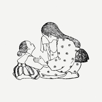 Japanese lady crying clipart, vintage | Free PSD Illustration - rawpixel