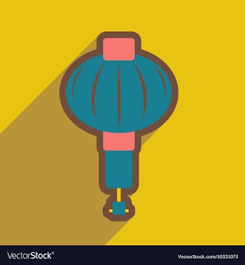 Japanese lanterns vector image
