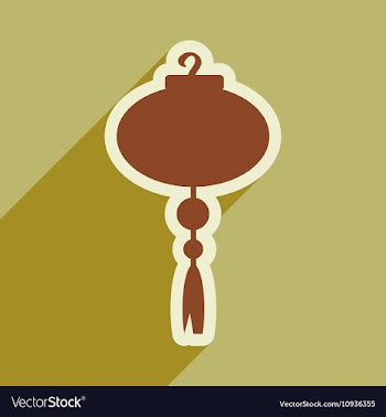 Japanese lanterns vector image