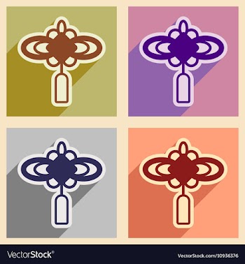 Japanese lanterns vector image