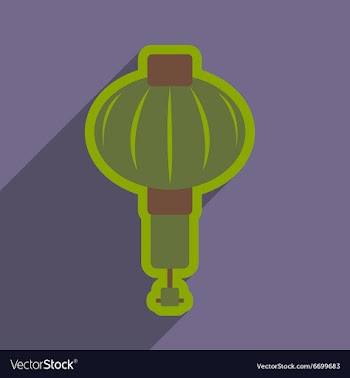 Japanese lanterns vector image