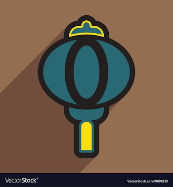 Japanese lanterns vector image