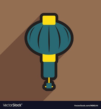 Japanese lanterns vector image