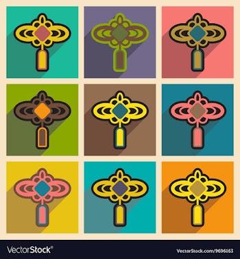 Japanese lanterns vector image