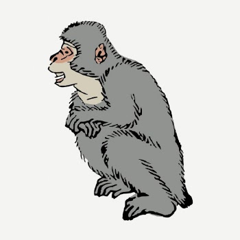 Japanese macaque, vintage monkey illustration | Free PSD Illustration - rawpixel