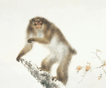 Japanese monkey (1820-1898) vintage painting | Free Photo Illustration - rawpixel