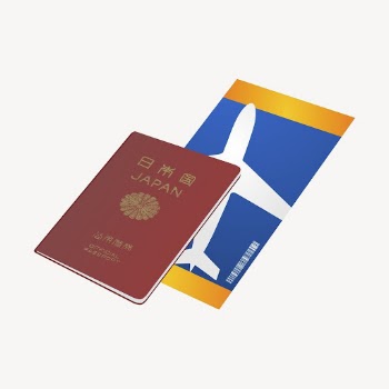 Japanese passport collage element, travel | Free PSD - rawpixel