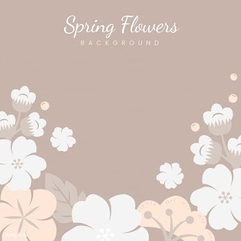 Japanese pastel flowers frame | Free stock vector - 553114