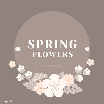 Japanese pastel flowers frame | Free stock vector - 553131